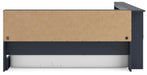 Signature Design Navy Blue Full Bookcase Storage Bed