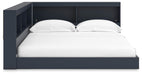 Signature Design Navy Blue Full Bookcase Storage Bed