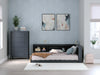 Signature Design Navy Blue Full Bookcase Storage Bed