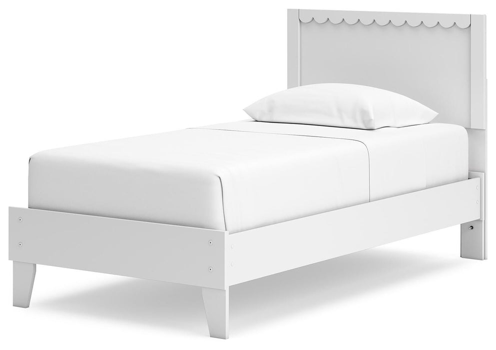 Signature Design White Twin Panel Platform Bed