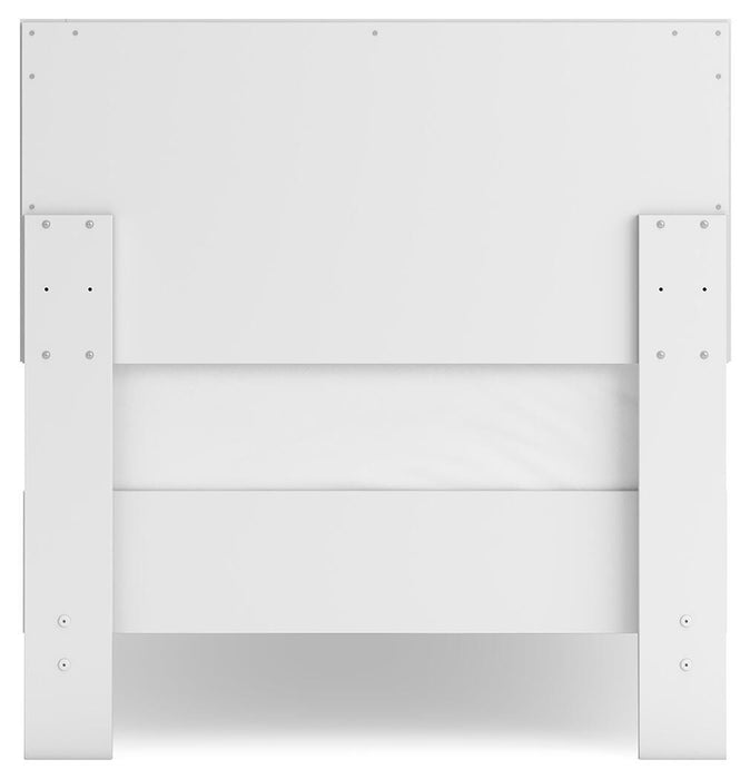 Signature Design White Twin Panel Platform Bed