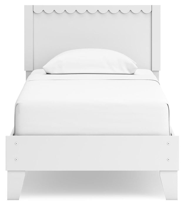 Signature Design White Twin Panel Platform Bed
