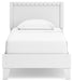 Signature Design White Twin Panel Platform Bed