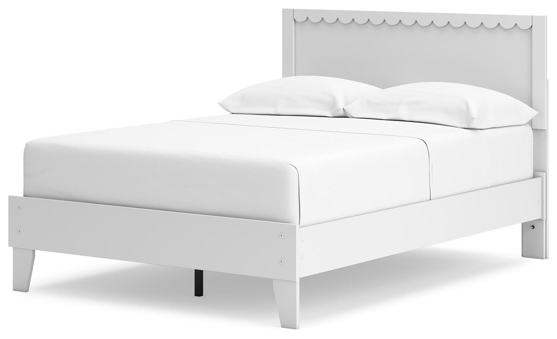 Signature Design White Full Panel Platform Bed