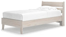 Signature Design Natural Twin Panel Platform Bed