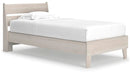 Signature Design Natural Twin Panel Platform Bed