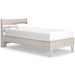 Signature Design Natural Twin Panel Platform Bed