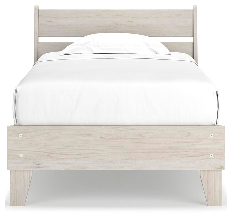 Signature Design Natural Twin Panel Platform Bed