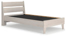 Signature Design Natural Twin Panel Platform Bed