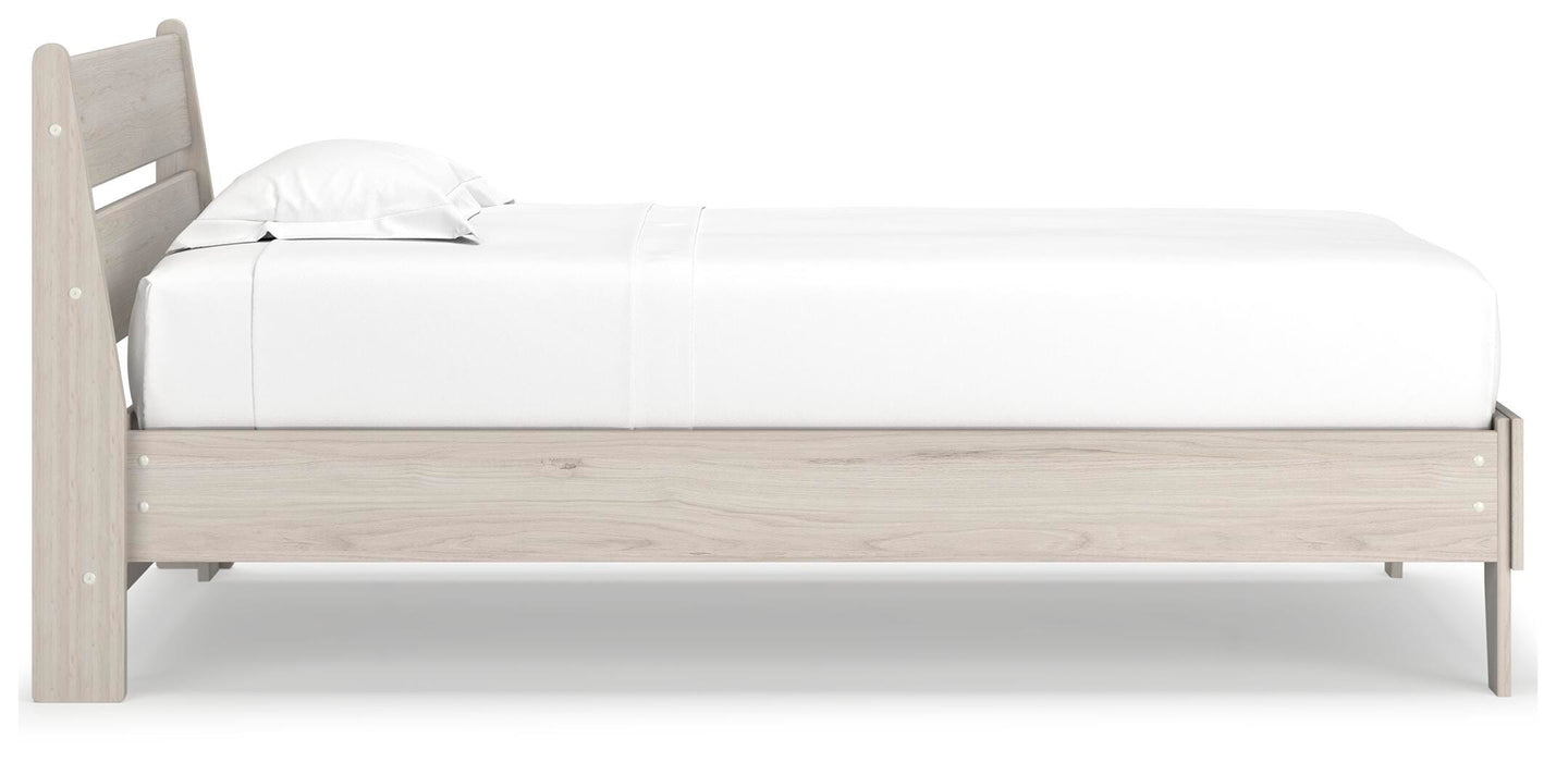 Signature Design Natural Twin Panel Platform Bed