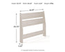 Signature Design Light Natural Twin Panel Headboard