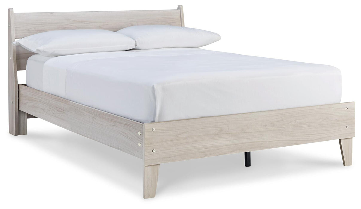 Signature Design Natural Full Panel Platform Bed