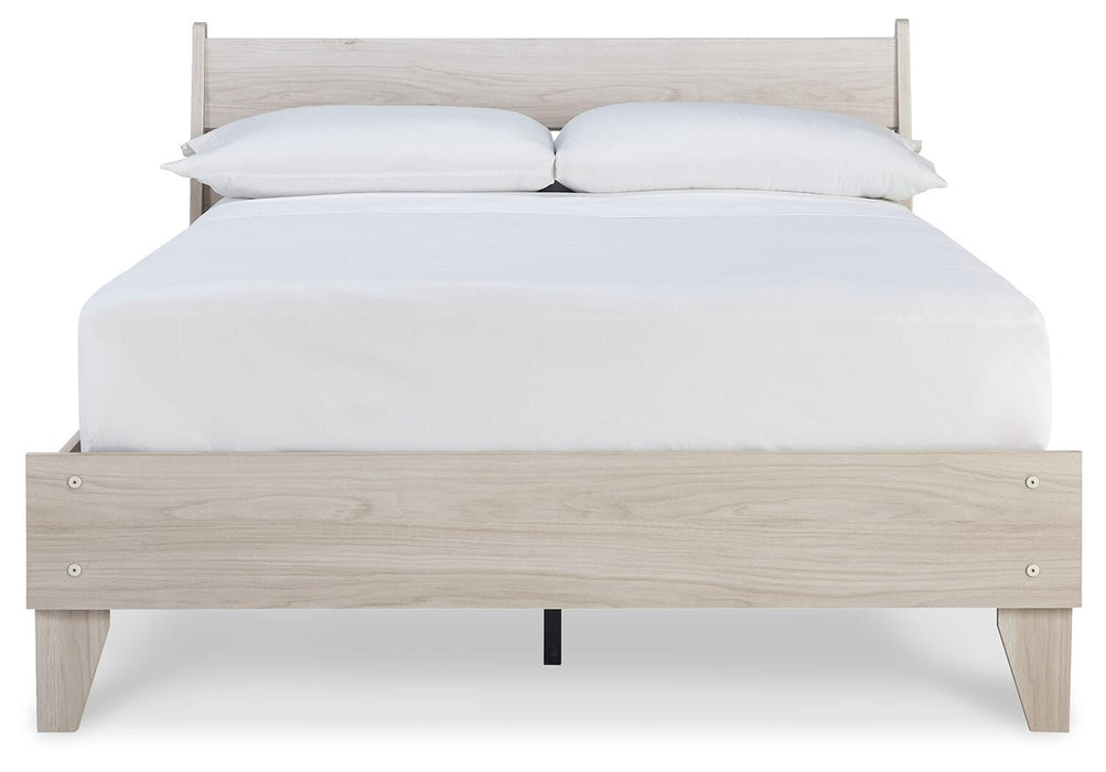 Signature Design Natural Full Panel Platform Bed