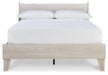 Signature Design Natural Full Panel Platform Bed