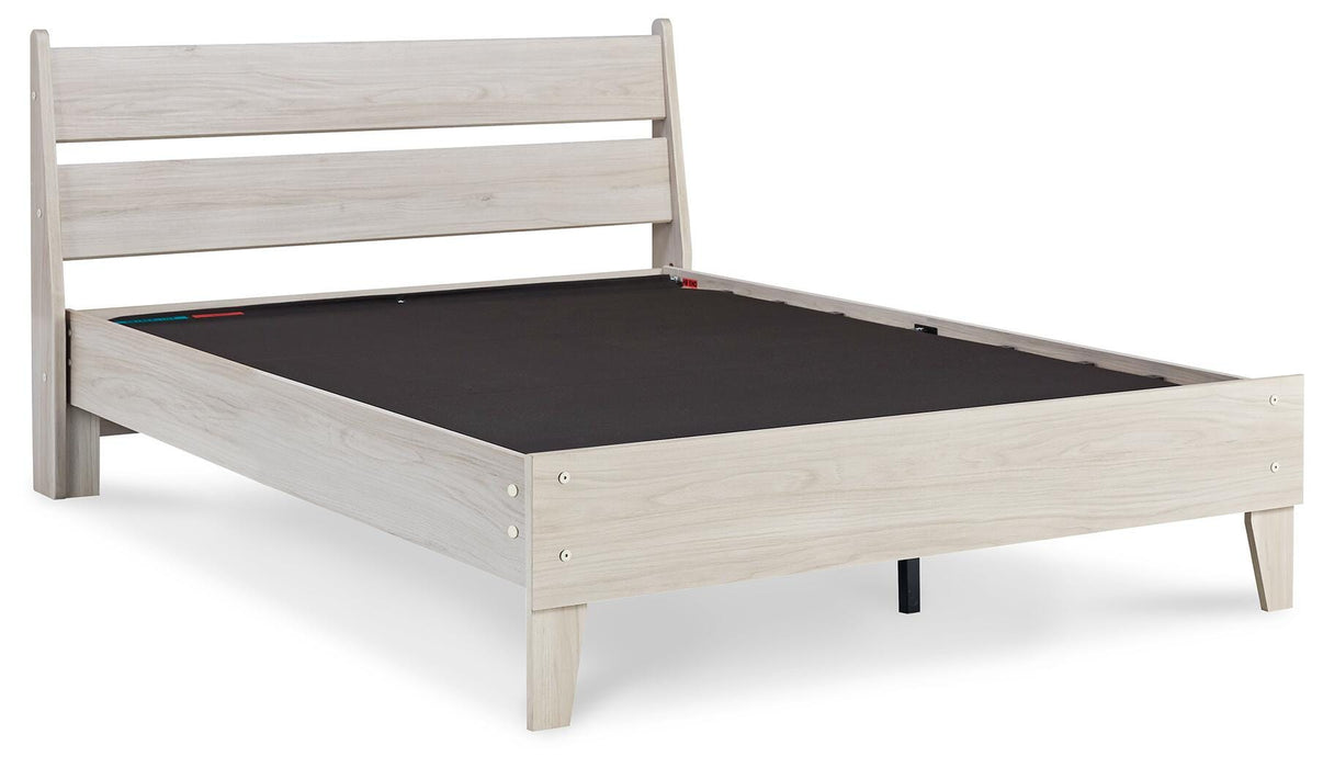 Signature Design Natural Full Panel Platform Bed