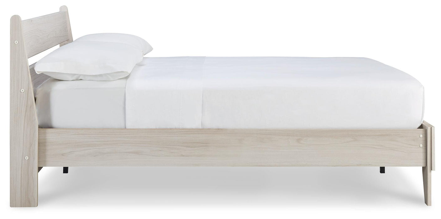 Signature Design Natural Full Panel Platform Bed