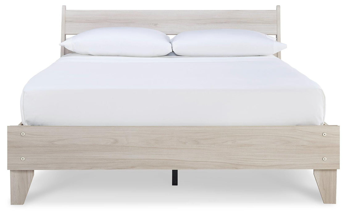 Signature Design Natural Queen Panel Platform Bed