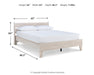 Signature Design Natural Queen Panel Platform Bed