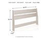 Signature Design Light Natural Queen Panel Headboard