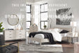 Signature Design Natural Twin Panel Platform Bed