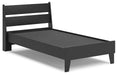 Signature Design Black Twin Panel Platform Bed