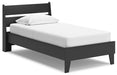 Signature Design Black Twin Panel Platform Bed