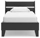 Signature Design Black Twin Panel Platform Bed