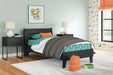 Signature Design Black Twin Panel Platform Bed