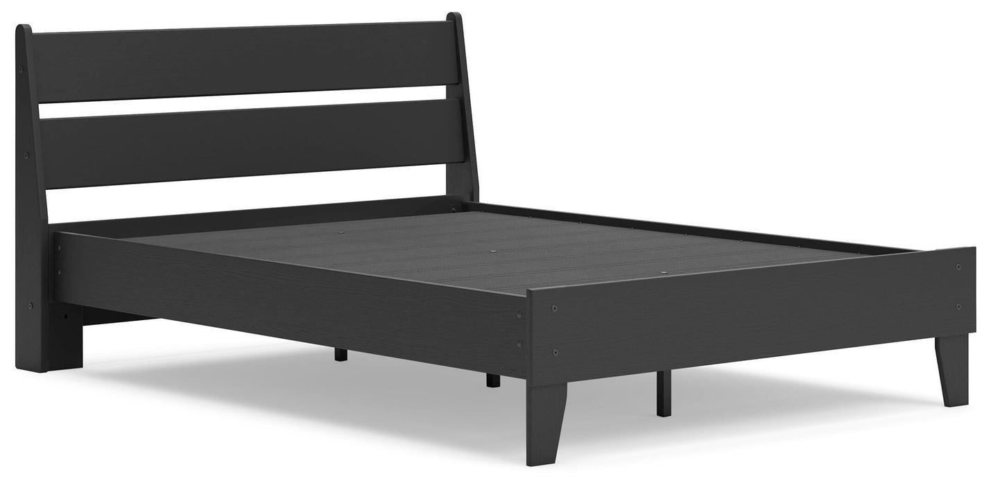Signature Design Black Full Panel Platform Bed