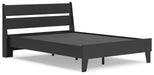 Signature Design Black Full Panel Platform Bed