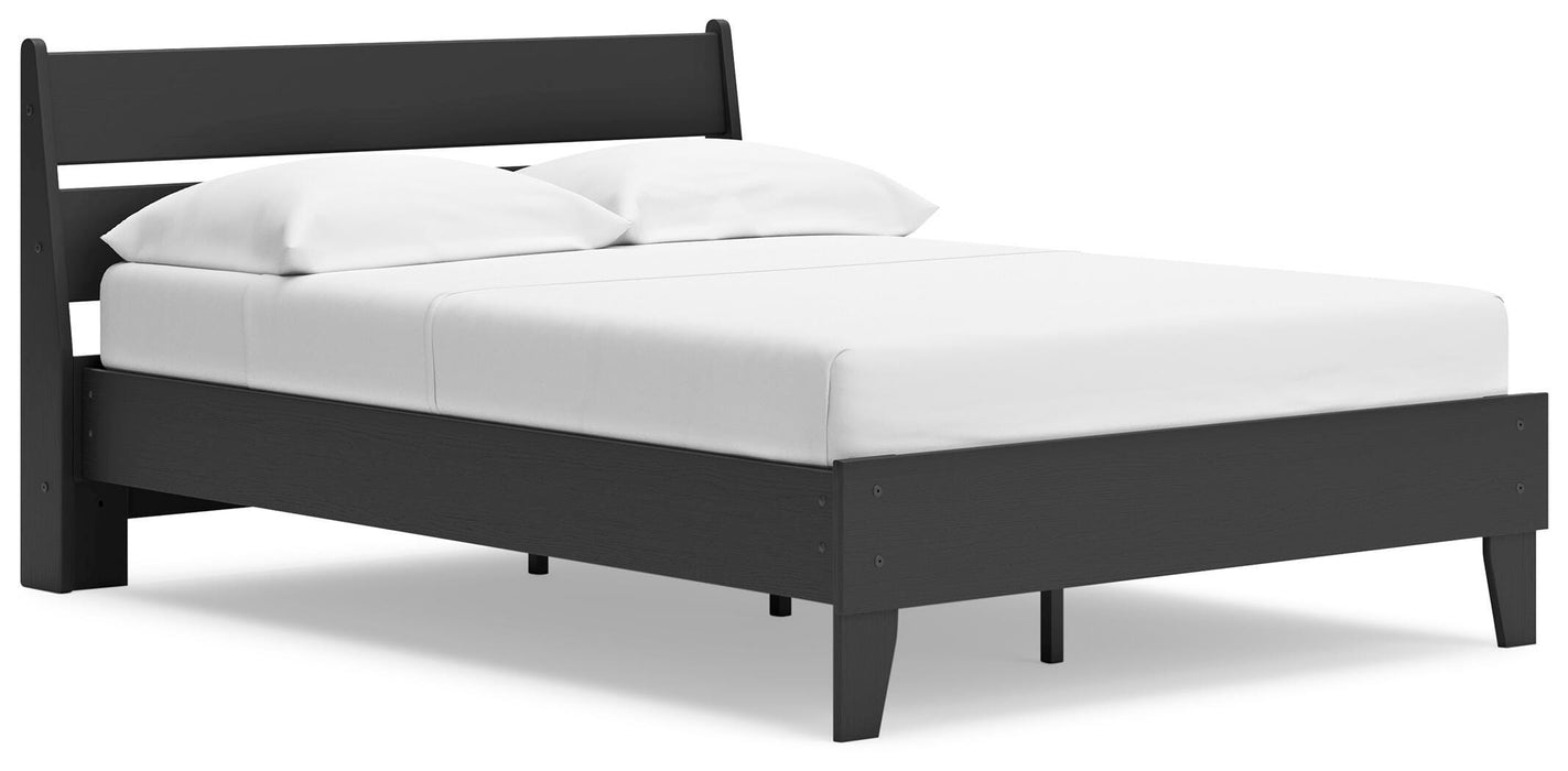 Signature Design Black Full Panel Platform Bed