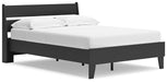 Signature Design Black Full Panel Platform Bed