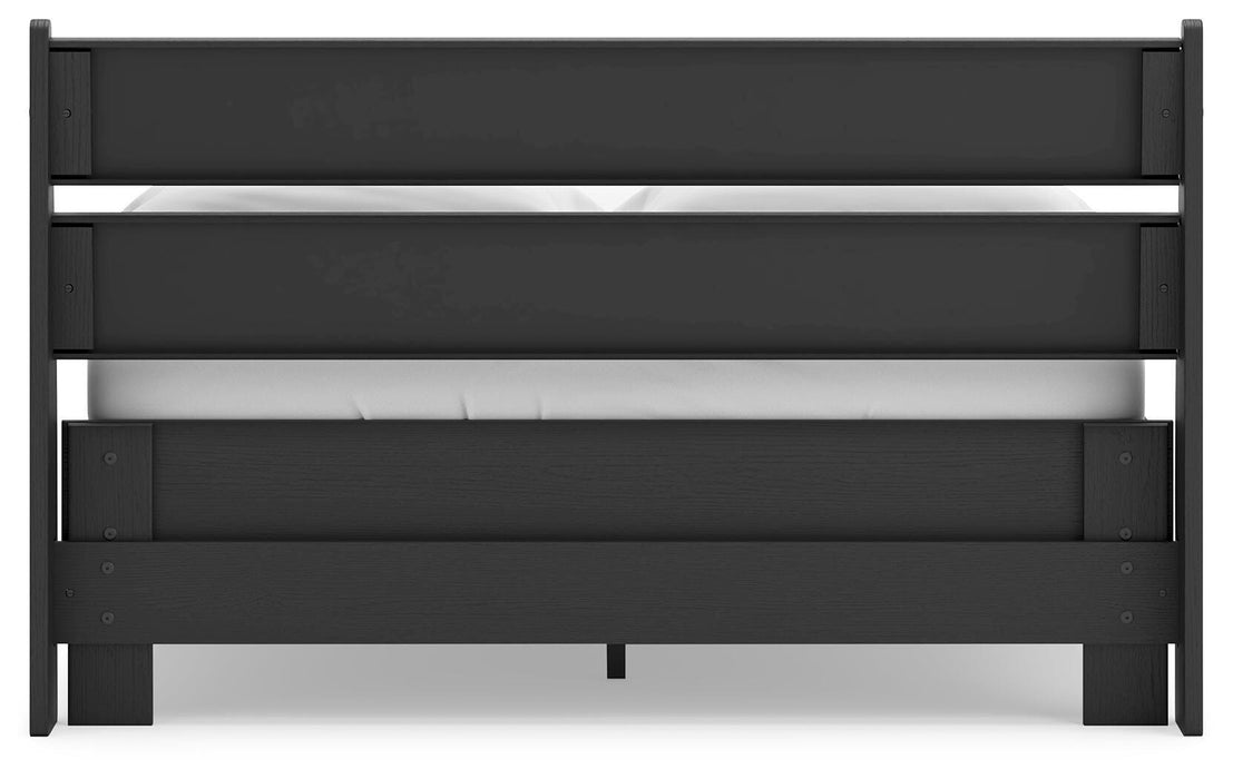 Signature Design Black Full Panel Platform Bed