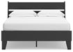 Signature Design Black Full Panel Platform Bed