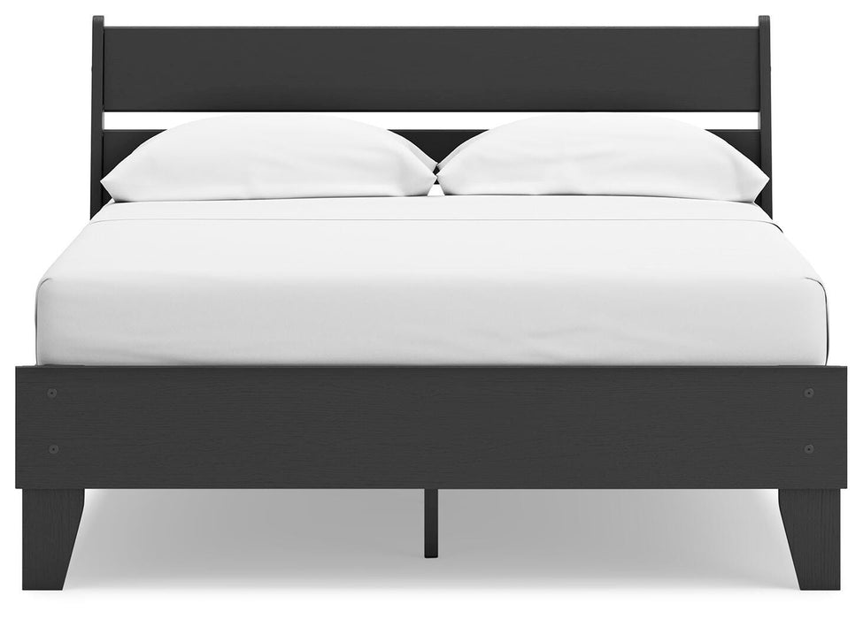 Signature Design Black Full Panel Platform Bed