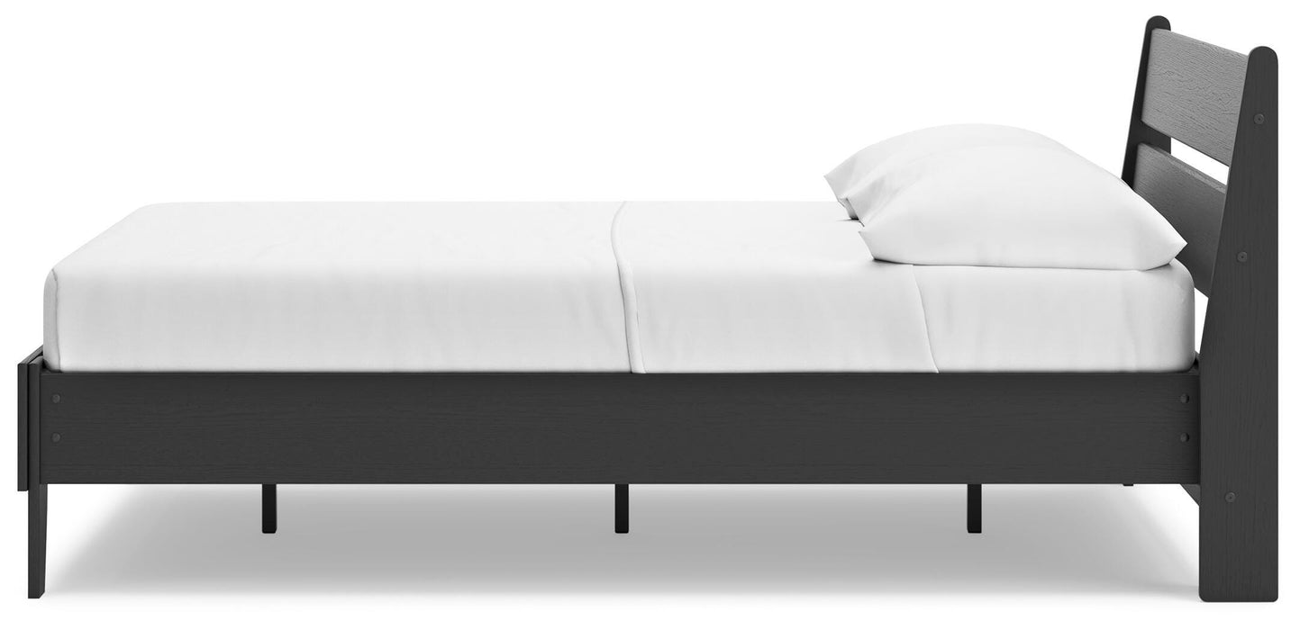 Signature Design Black Full Panel Platform Bed