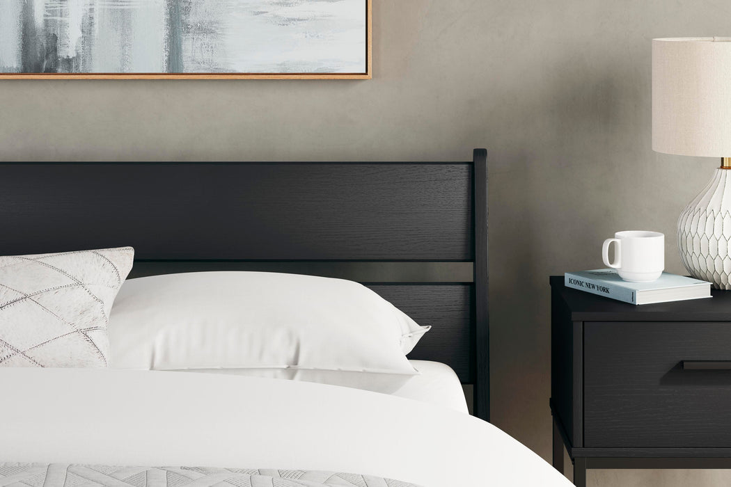 Signature Design Black Queen Panel Platform Bed