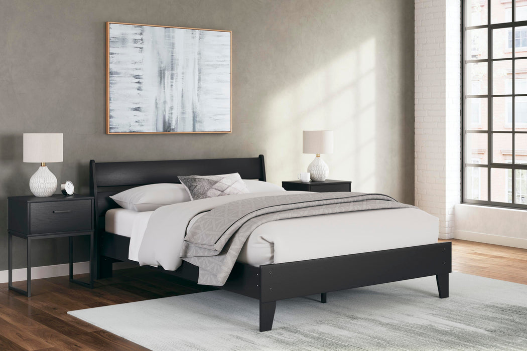 Signature Design Black Queen Panel Platform Bed