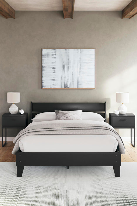 Signature Design Black Queen Panel Platform Bed