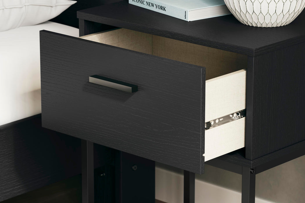 Signature Design Black One Drawer Night Stand