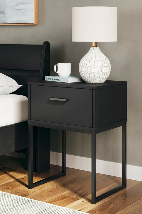 Signature Design Black One Drawer Night Stand