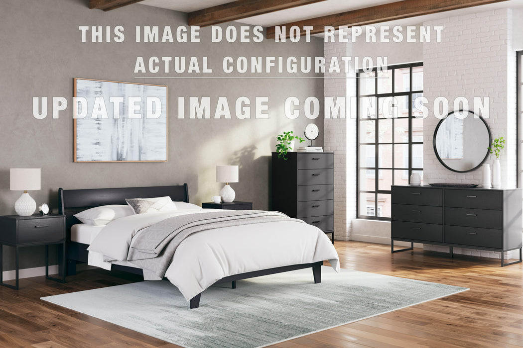 Signature Design Black Full Panel Headboard