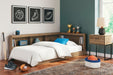 Signature Design Honey Twin Bookcase Storage Bed