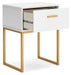 Signature Design Two-tone One Drawer Night Stand