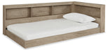 Signature Design Natural Twin Bookcase Storage Bed