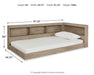 Signature Design Natural Twin Bookcase Storage Bed