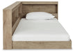 Signature Design Natural Twin Bookcase Storage Bed