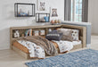 Signature Design Natural Twin Bookcase Storage Bed