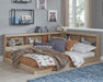 Signature Design Natural Full Bookcase Storage Bed