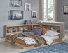 Signature Design Natural Full Bookcase Storage Bed